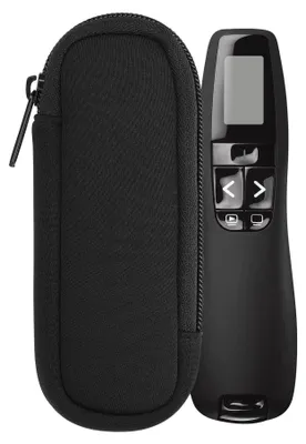 Produktbild von kwmobile Tasche für Universal Laser Pointer - Neopren Hülle Laserpointer in Schwarz - Laserpointer Case mit Reißverschluss - 14,5 x 5 cm Innenmaße