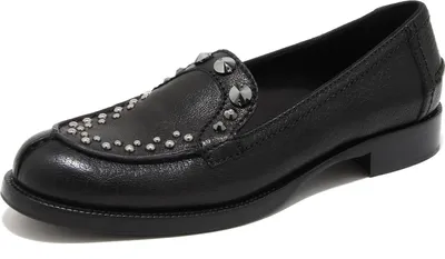Imagen del producto de 26094: Zapatillas tipo mocasín para mujer, color negro. Calzado tipo "loafer" para mujer