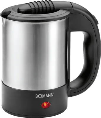 Produktbild von Bomann WKR 1162 CB elektrischer Wasserkocher 0,5 L 1000 W Schwarz, Edelstahl