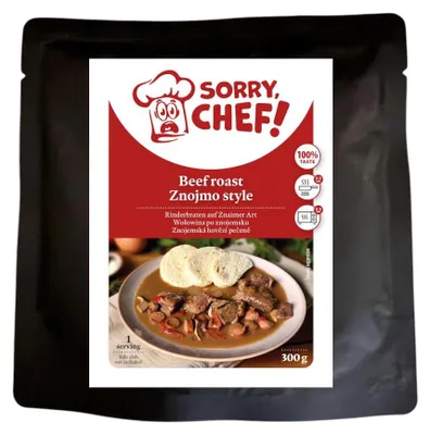 Obrázek produktu pro Sorry Chef Znojemská hovězí pečeně, hotové jídlo 300 g