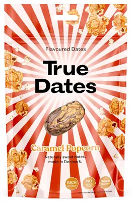 Produktbild von True Dates Caramel Popcorn 100g