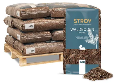 Produktbild von STROY Waldbodeneinstreu 60l x 12 Sack 720l 12er Palette