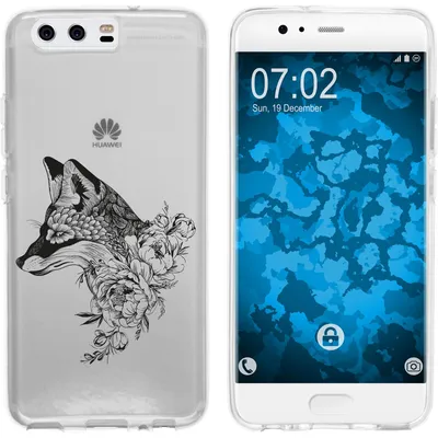 Produktbild von PhoneNatic Case kompatibel mit Huawei P10 Plus Silikon-Hülle Floral Fuchs M1-1
