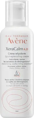 Produktbild von Avene Xera Calm A.D. Lipid Replenishing Cream, Creme, Unisex, Feuchtigkeitsspendend, trockene Haut, Empflindliche Haut, Jeder Hauttyp, 400 ml, Pumpenflasche