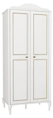 Produktbild von Kleiderschrank Jugendzimmer Moderne Möbel Weiß Holz Luxus Design Schrank