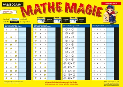 Produktbild von TimeTEX Zaubertafel "Mathematik" Rechnen bis 20