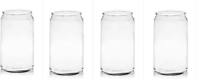 Produktbild von 4x Einschichtbecher Saft-Cola-Becher Haushaltsglas Kaltgetränkebecher