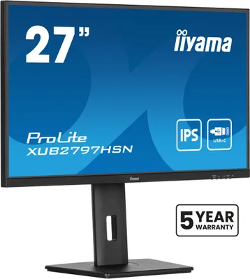 Produktbild von iiyama ProLite XUB2797HSN-B2, 68,6 cm (27"), 1920 x 1080 Pixel, Full HD, LED, 1 ms, Schwarz