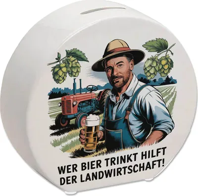 Produktbild von Wer Bier trinkt hilft der Landwirtschaft Spardose