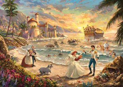 Produktbild von Schmidt - Thomas Kinkade: Disney Die kleine Meerjungfrau - Fest der Liebe ( 1000 pi