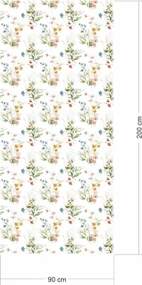 Obrázek produktu pro 2 x 0,9 m samolepicí fólie – květinová samolepicí fólie, dekorativní fólie, fólie na nábytek