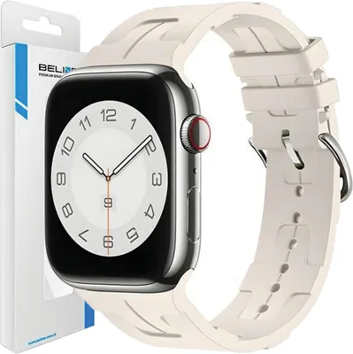 Produktbild von Beline Pasek Apple Watch Silikon Ultra38/40/41Mm Beżowy /Starlight Box