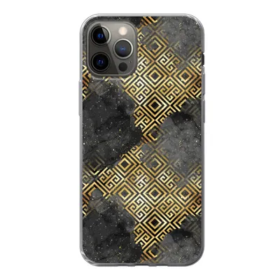 Produktbild von MuchoWow® Handyhülle Schutzhülle Hülle für iPhone 13 Pro Gold - Marmor - Muster Silikon Softcase Handy Hülle - Handy-Tasche