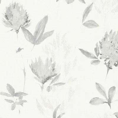 Produktbild von A.S. Creation Designdschungel 2 by Laura N. | 344981 | Vliestapete Blumen | 0.53 m x 10.05 m | Grau