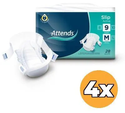 Produktbild von Attends Slip Active 9 M 4X28 St