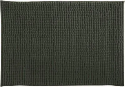Immagine prodotto di Tappeto da bagno MSV Tappeto da doccia in ciniglia a pelo alto 60x90 cm - verde scuro