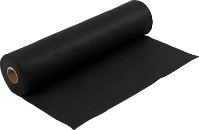 Immagine prodotto di Feltro artigianale nero, 45 cm x 1,5 mm x 5 m, 180-200 g, rotolo