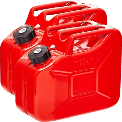 Produktbild von Oxid7® by BW Kraftstoffkanister Metall Benzinkanister 2x 10 Liter mit Schraubverschluss - Rot RAL 3000 - UN-Zulassung - Hergestellt in Europa