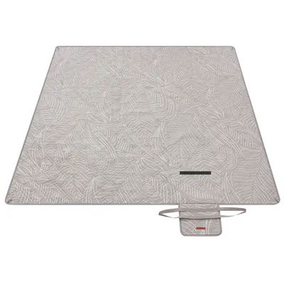 Produktbild von SONGMICS Picknickdecke, 200 x 200 cm, mit 4 Erdankern, maschinenwaschbar, khaki mit tropischem Farn