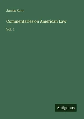 Image de Commentaries on American Law