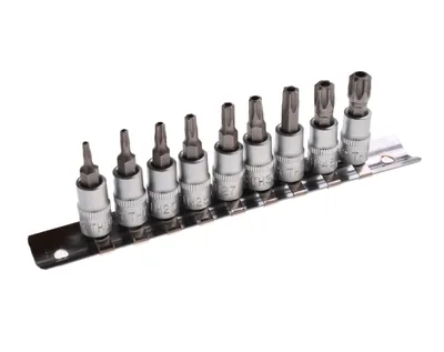 Produktbild von BGS 2165 Bit-Einsatz-Set, 6,3 (1/4), T-Profil mit Bohrung, T10 - T50