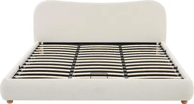 Produktbild von Boxbett 180 x 200 cm - Stoff - Beige - VANARI