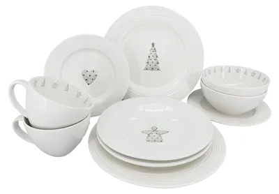 Obrázek produktu pro 10dílná porcelánová souprava Croft Advent (talíře, misky, hrnky)