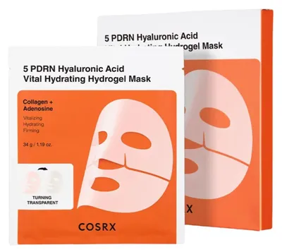 Obrázek produktu pro COSRX hydrogelová maska 5 PDRN Hyaluronic Acid Vital Hydrating Hydrogel Mask 3 x 34 g
