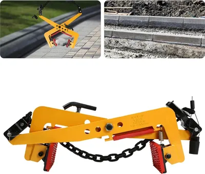 Produktbild von Steinklemme / Plattenheber - XYT-F - Tragfähigkeit 400 kg - Für Stein und Holz - Für Platten und Blöcke - Gelb