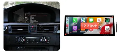 Produktbild von Auto-Multimedia-Display, kabelloses CarPlay, einfache Installation, 12.3 E90 CIC