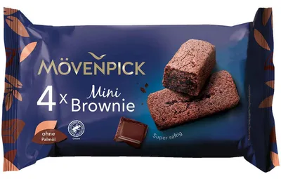 Produktbild von Mövenpick Mini Brownie 4x35g