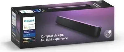 Obrázek produktu pro Chytrá žárovka Philips Hue Play, balení po 1 kuse, černá, 16 milionů barev, teplé až studené bílé světlo