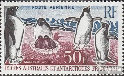Produktbild von Briefmarken Französ. Gebiete Antarktis 1962 Mi 26 (kompl.Ausg.) postfrisch Freimarke:Tiere