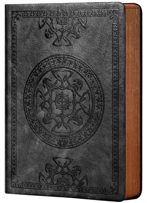 Immagine prodotto di Quaderno, diario A5, copertina morbida in pelle, stile vintage, nero, 288 pagine, righe