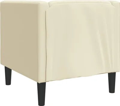 Produktbild von vidaXL Chesterfield-Sessel Creme Kunstleder