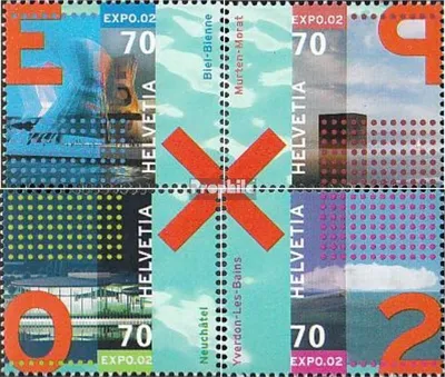 Produktbild von Briefmarken Schweiz 2002 Mi 1785-1788 (kompl.Ausg.) postfrisch EXPO02