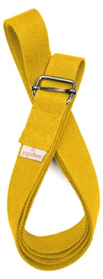 Produktbild von yogabox Yogagurt BASIC mit Schiebeverschluss - gelb 3,0 m