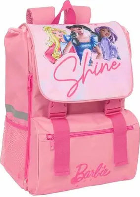 Obrázek produktu pro Školní batoh Barbie růžový 18,5 x 41 x 15 cm
