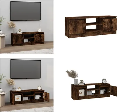 Obrázek produktu pro vidaXL TV skříňka s dvířky kouřový dub 102x30x36 cm - TV skříňka s dvířky - TV skříňka - TV stojan