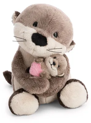 Produktbild von Kuscheltier Otter mit Kind NICI GREEN