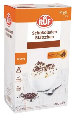 Produktbild von RUF Schokoladen Blättchen (1 kg)