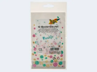 Produktbild von folia Bodenbeutel "Punkte" Maße: (B)145 x (H)235 mm 10 Stück