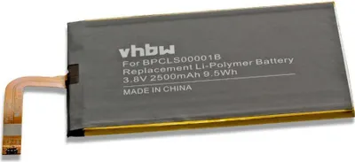Produktbild von vhbw Akku kompatibel mit Blackberry SQC100-4, SQC100-5 Handy Smartphone Telefon (2500 mAh, 3,8 V, Li-Polymer)