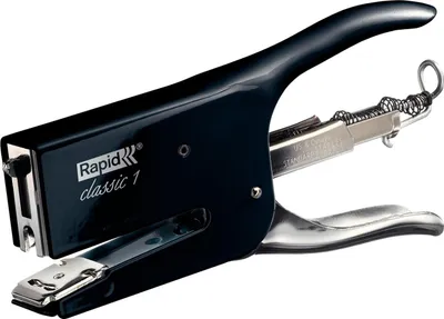 Zdjęcie produktu dla Rapid Classic K1, 50 ark., Czarny, Zacisk standardowy, 24/6-8+, Metal, 80 g/m²