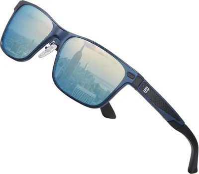 Immagine prodotto di Occhiali da sole polarizzati vintage da uomo Montatura in alluminio Protezione UV