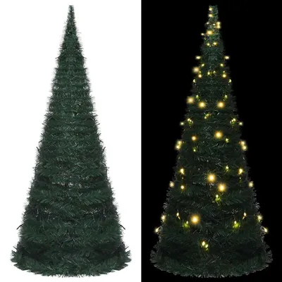 Immagine prodotto di vidaXL Albero di Natale artificiale pop-up con illuminazione Verde 150 cm