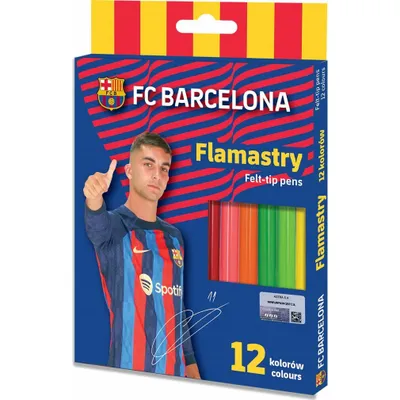 Productafbeelding van FC BARCELONA - Fijne stiften, 12 kleuren, artikelnummer 3497