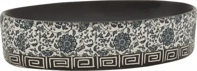 Produktbild von Aufsatzwaschbecken Schwarz Blau Oval 56,5x36,5x13,5 cm Keramik