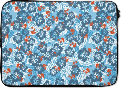 Produktbild von MuchoWow® Laptop Hülle 13 Zoll Hawaii - Blumen - Hibiskus - Sommer Laptoptasche - Laptophülle - Sleeve - Rundumschutz