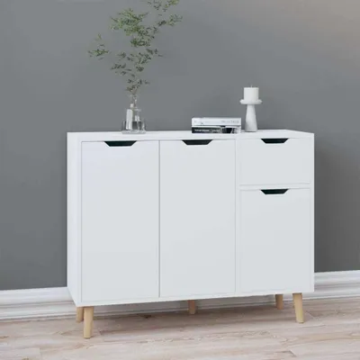 Produktbild von vidaXL Sideboard Hochglanz-Weiß 90x30x72 cm Holzwerkstoff